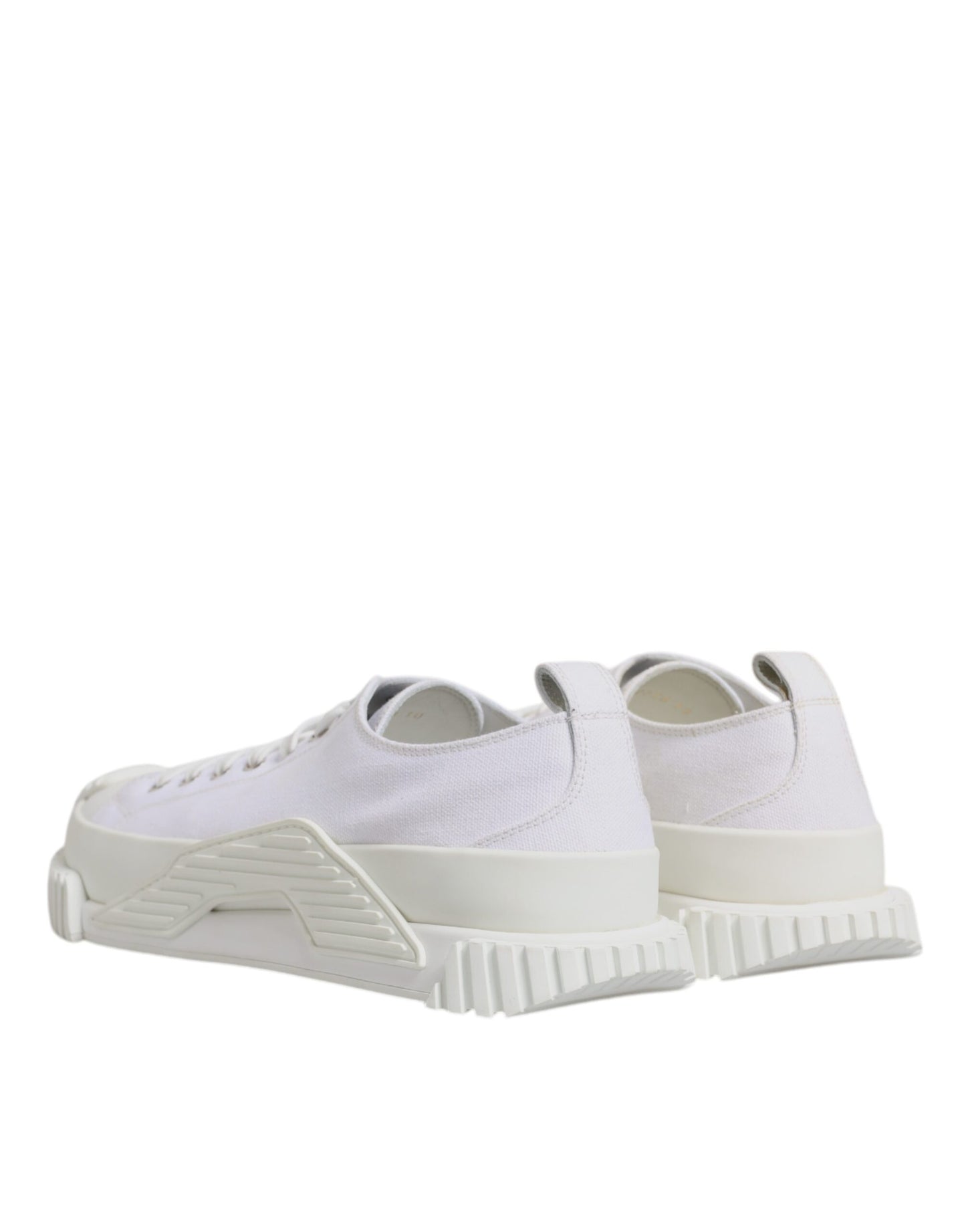 Dolce & Gabbana Hvide Læder Low Top NS1 Sneakers Sko