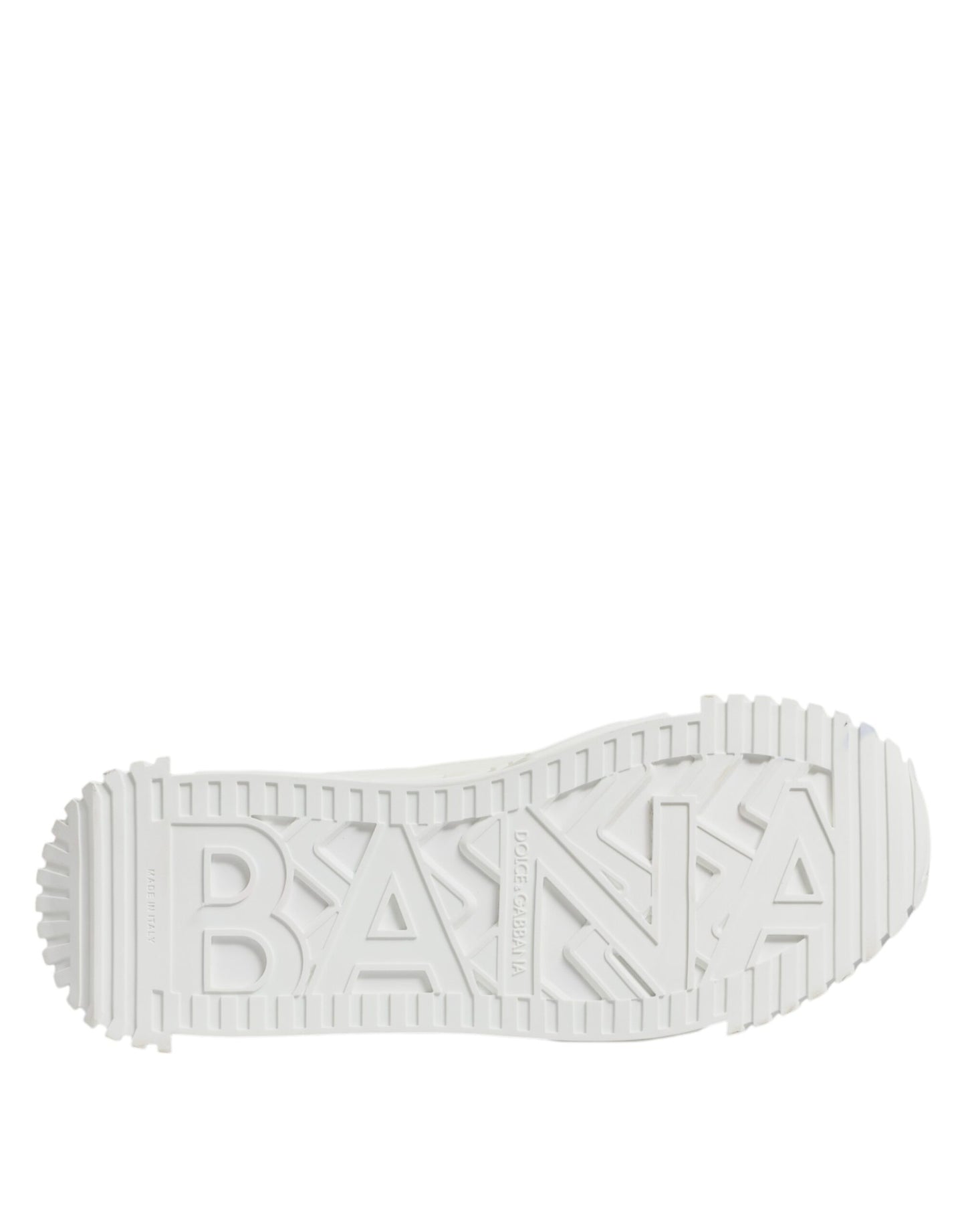 Dolce & Gabbana Hvide Læder Low Top NS1 Sneakers Sko