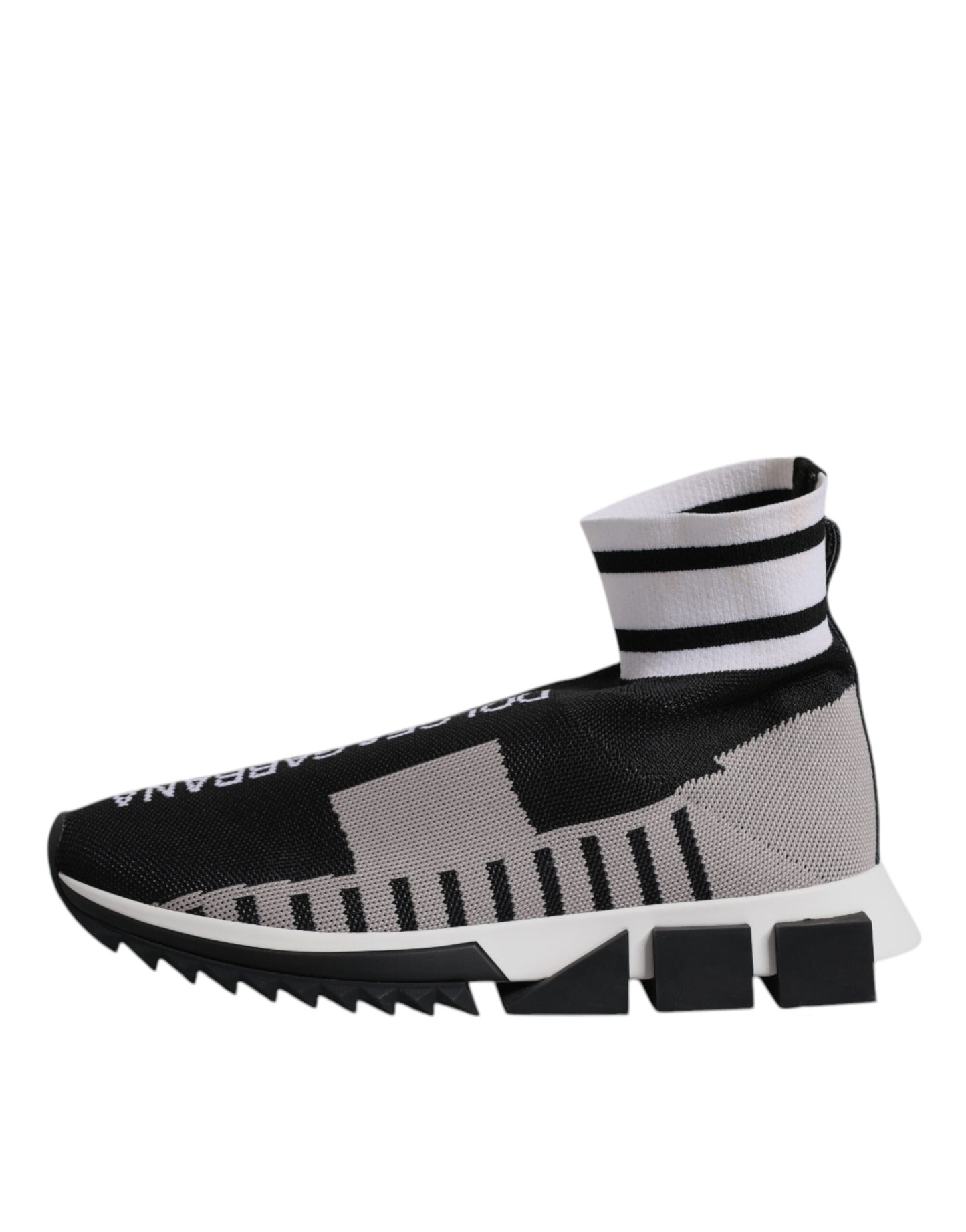 Dolce & Gabbana Sort Grå Sorrento Sokker Herre Sneakers Sko