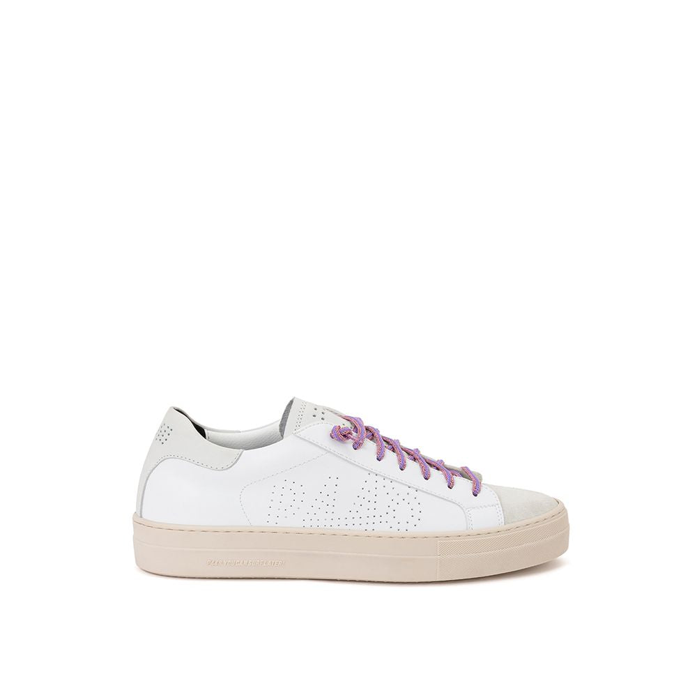 P448 Hvid Lædersneaker