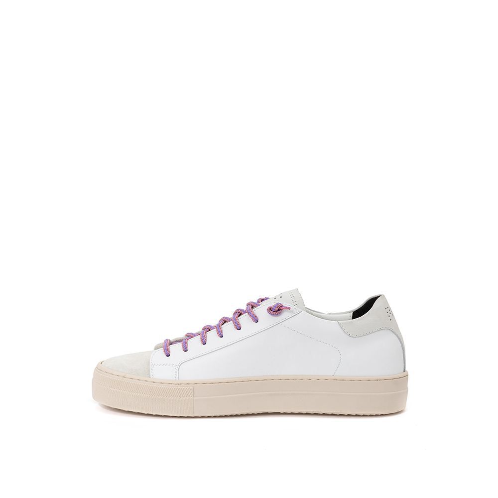 P448 Hvid Lædersneaker
