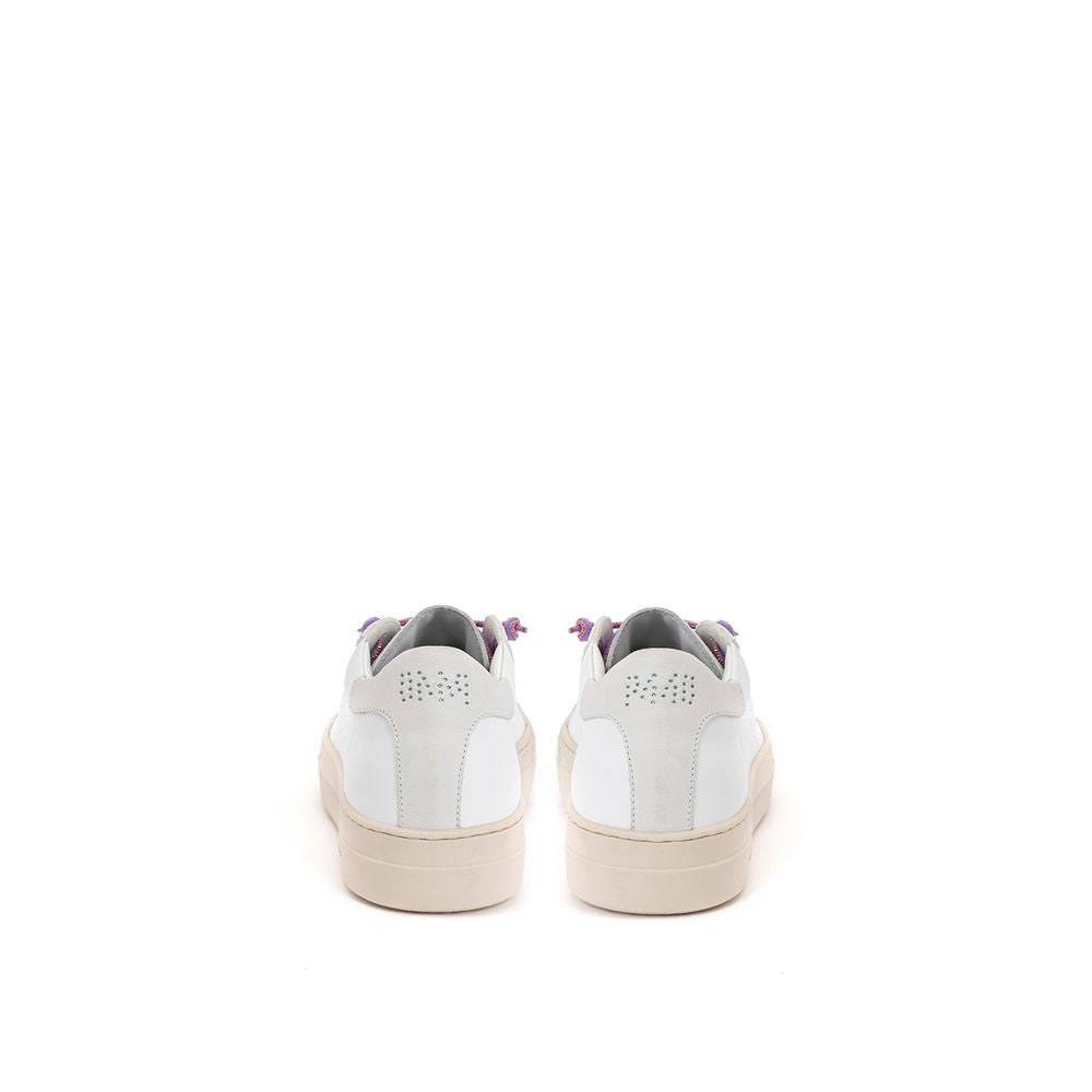 P448 Hvid Lædersneaker
