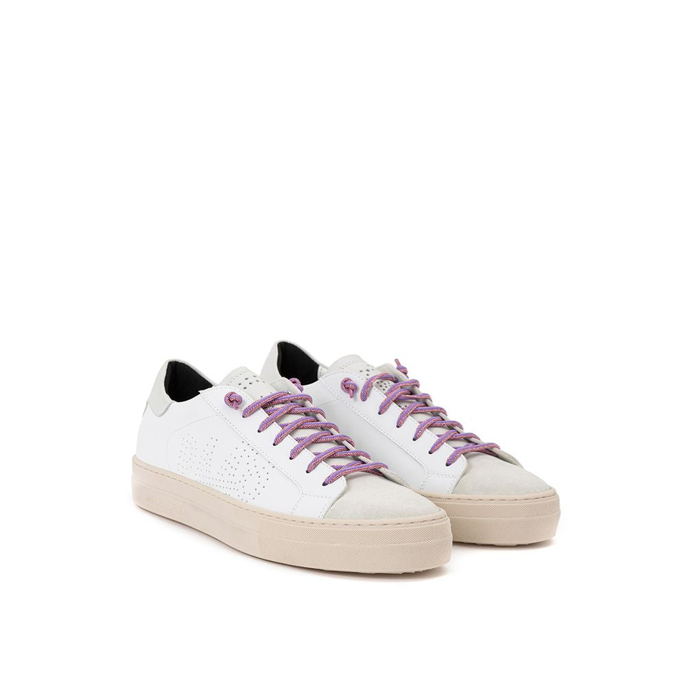 P448 Hvid Lædersneaker