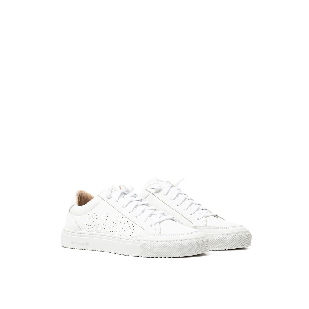 P448 Hvid Lædersneaker