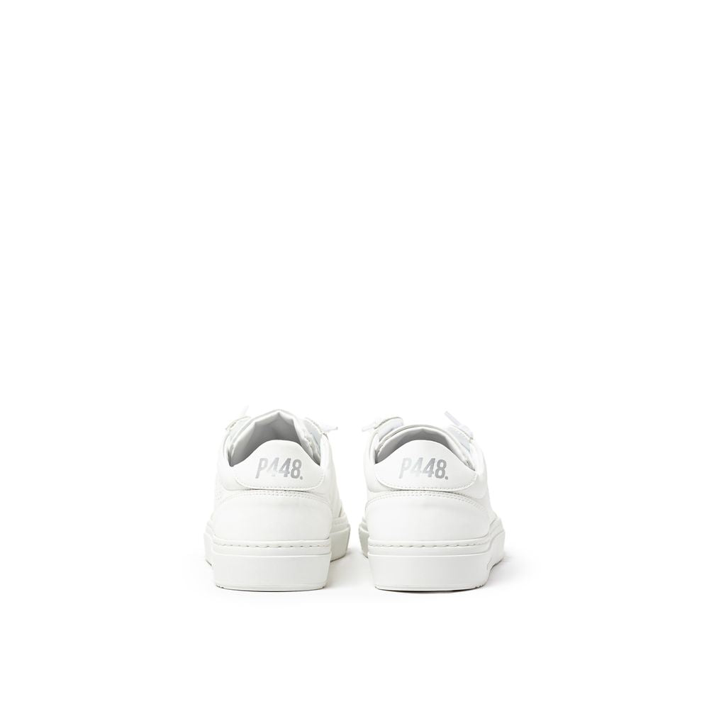 P448 Hvid Lædersneaker