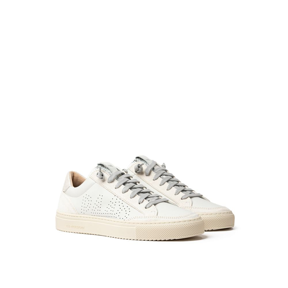 P448 Hvid Lædersneaker
