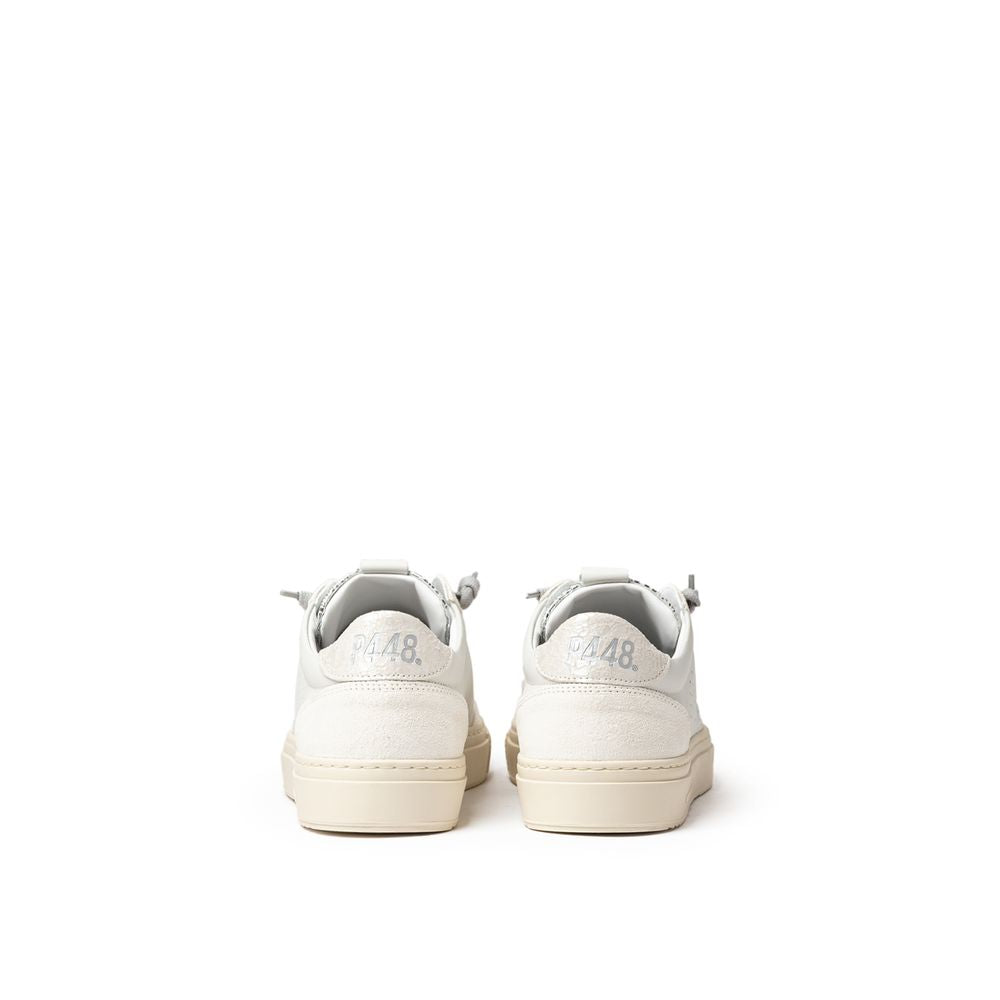 P448 Hvid Lædersneaker