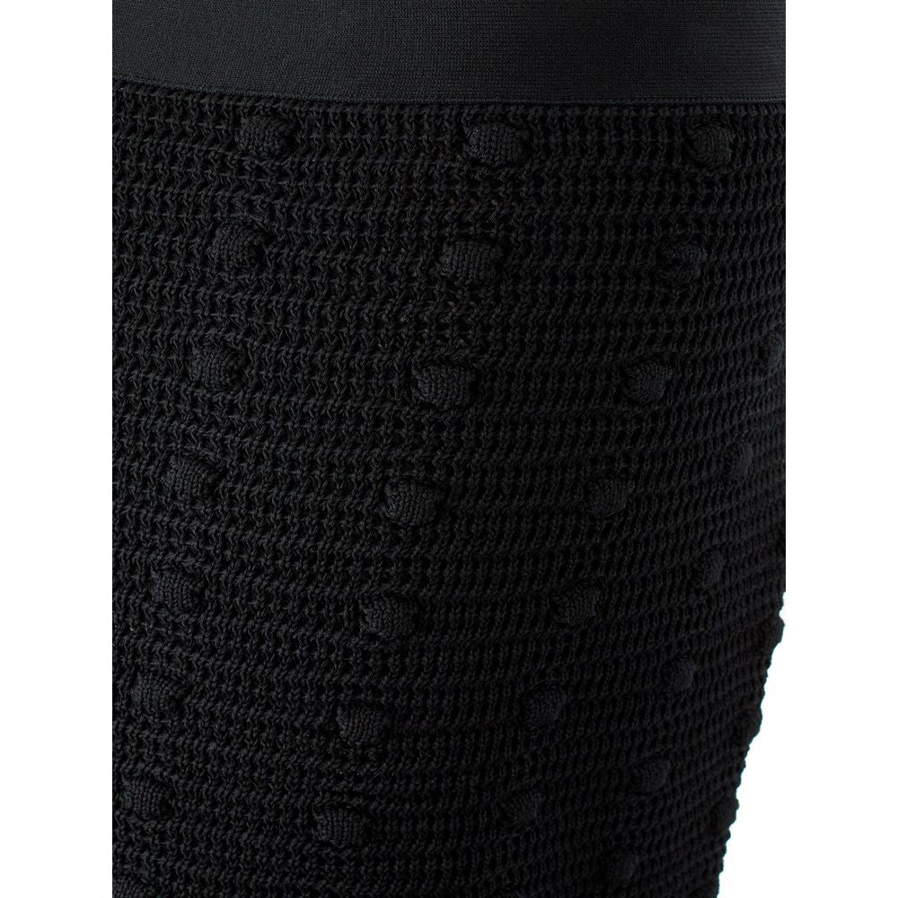 Bottega Veneta Elegant Sort Bomuldsnederdel