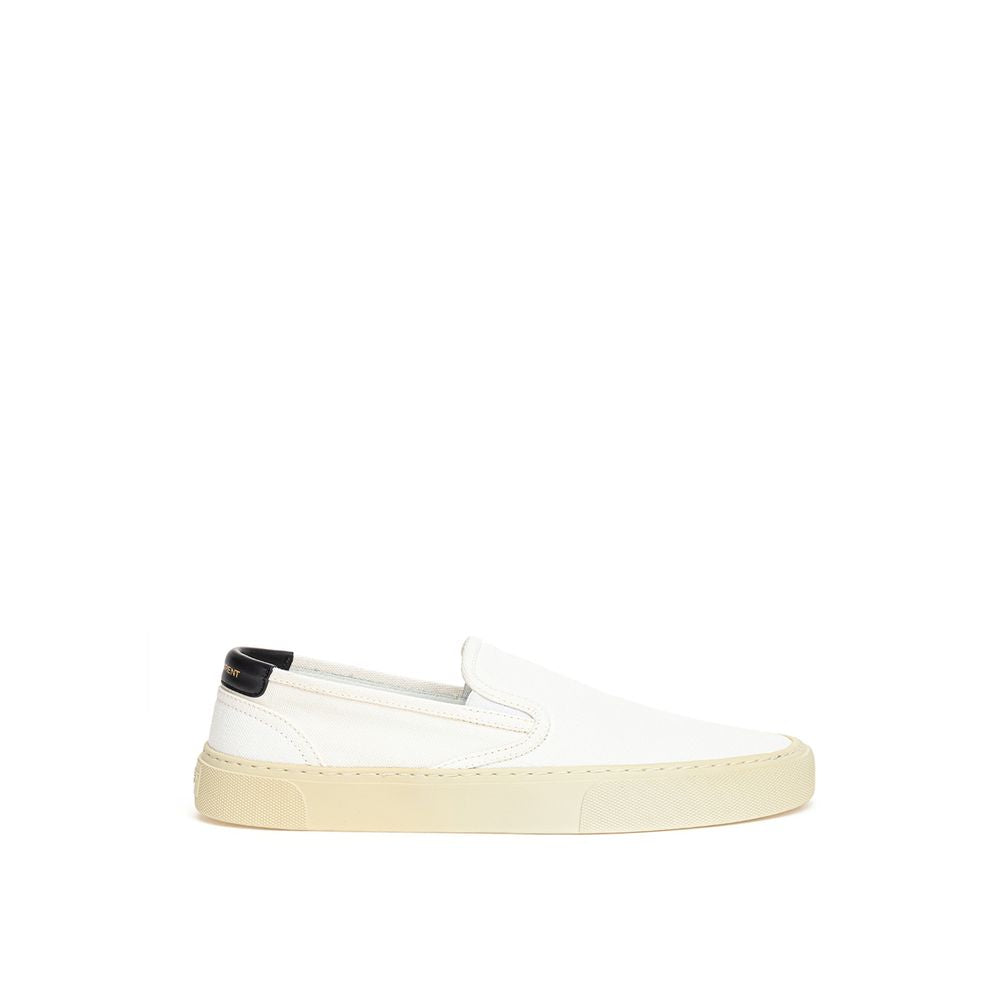 Saint Laurent hvid bomuldssneaker