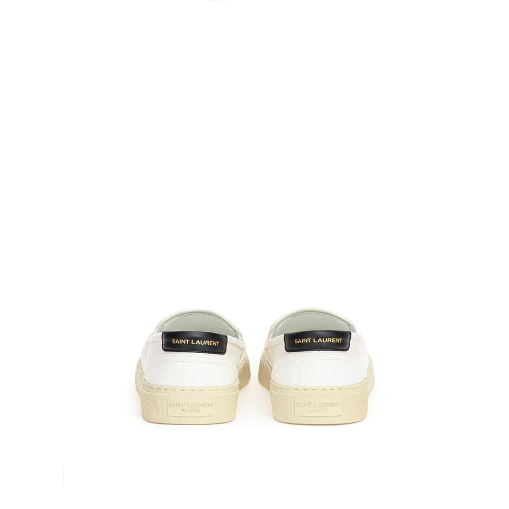 Saint Laurent hvid bomuldssneaker