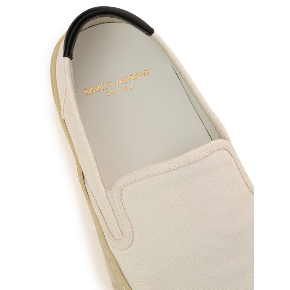 Saint Laurent hvid bomuldssneaker
