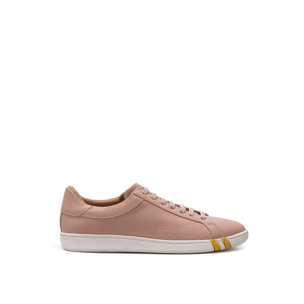 Bally Elegante Lyserøde Sneakers i Bomuld i Læder