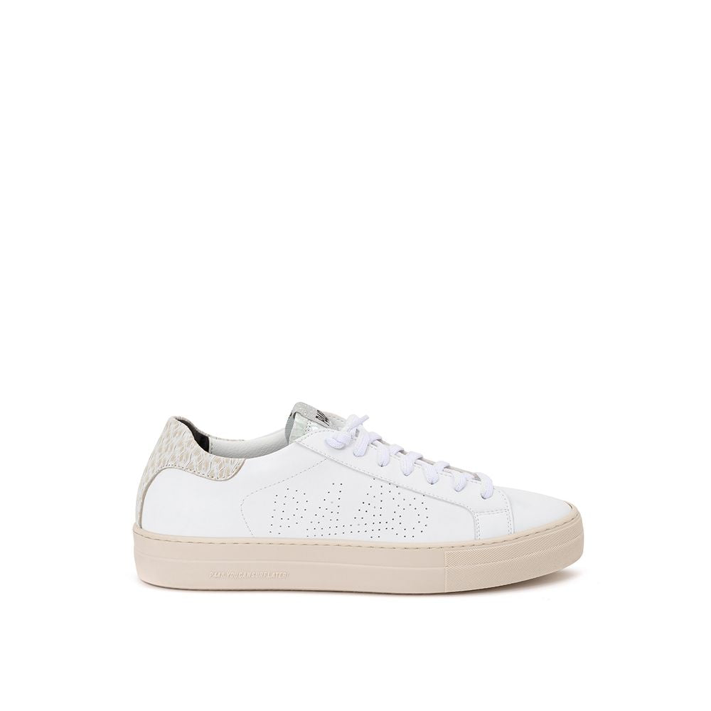 P448 Hvide Lædersneakers Elegant Afslappet Fodtøj