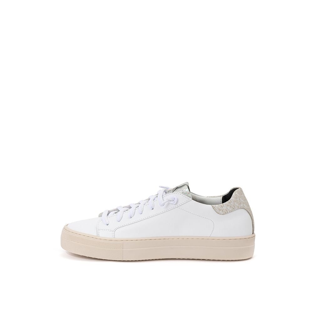 P448 Hvide Lædersneakers Elegant Afslappet Fodtøj