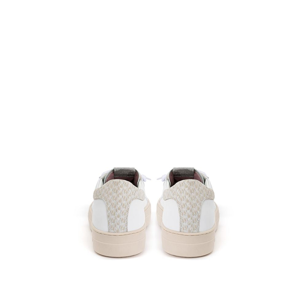 P448 Hvide Lædersneakers Elegant Afslappet Fodtøj