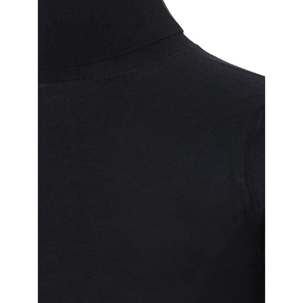 Colombo italiensk kashmir luksus sort sweater