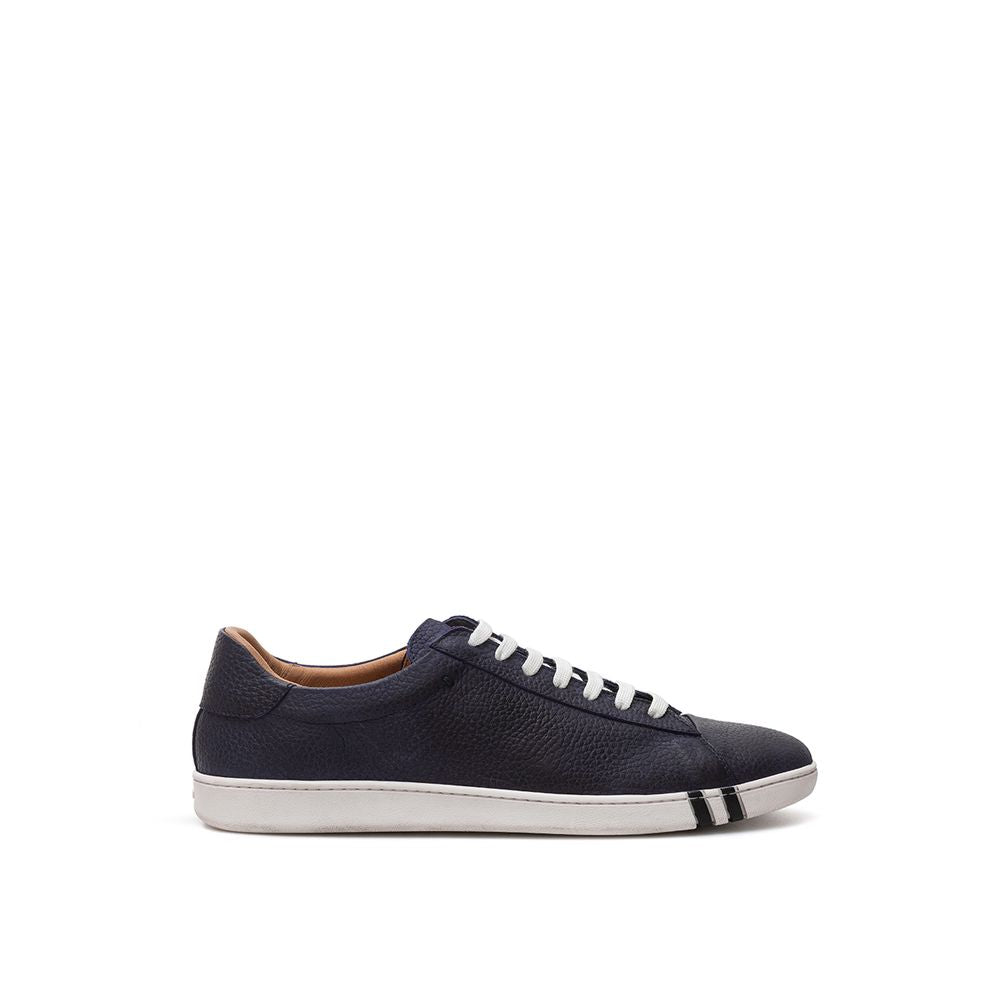 Bally elegante blå lædersneakers til mænd