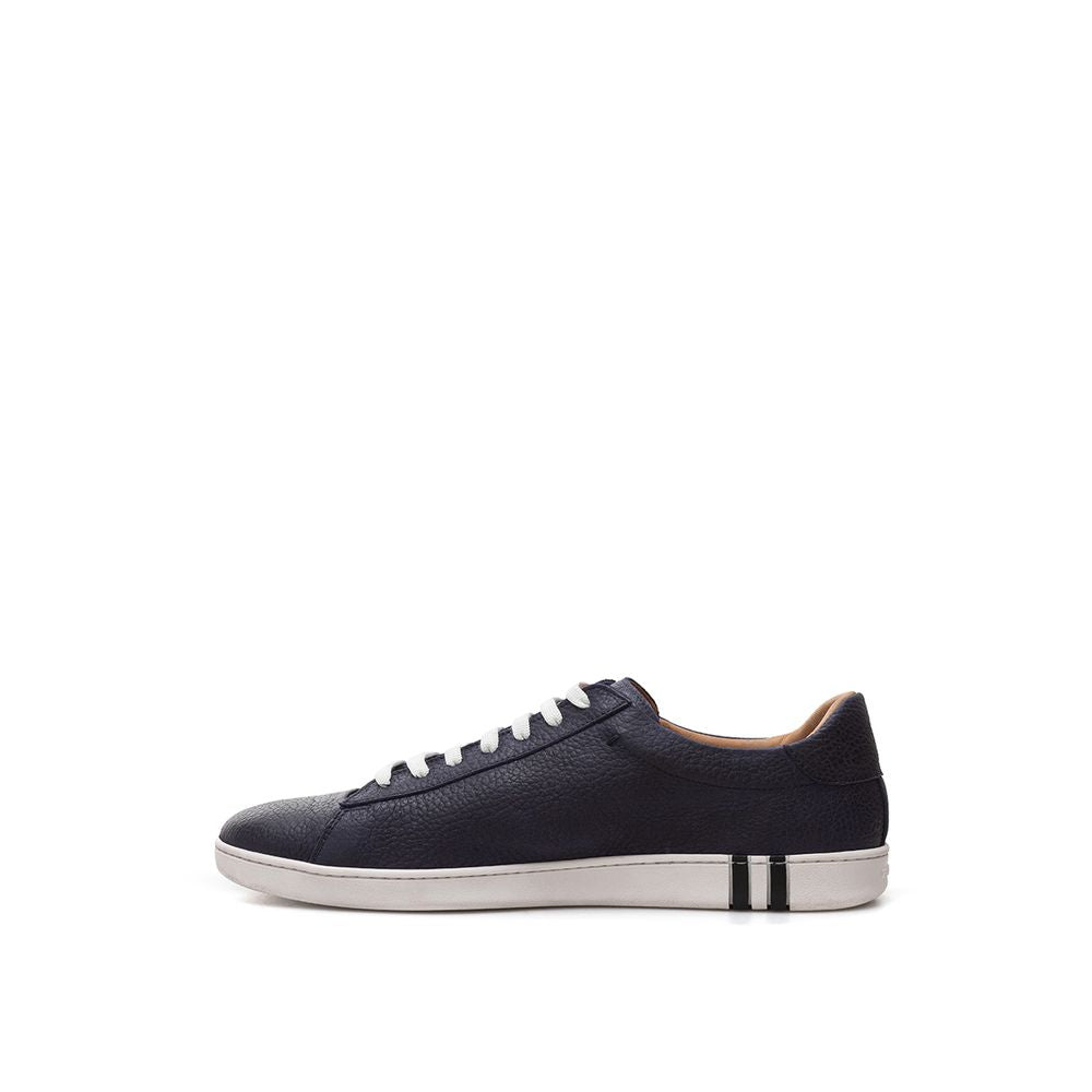 Bally elegante blå lædersneakers til mænd