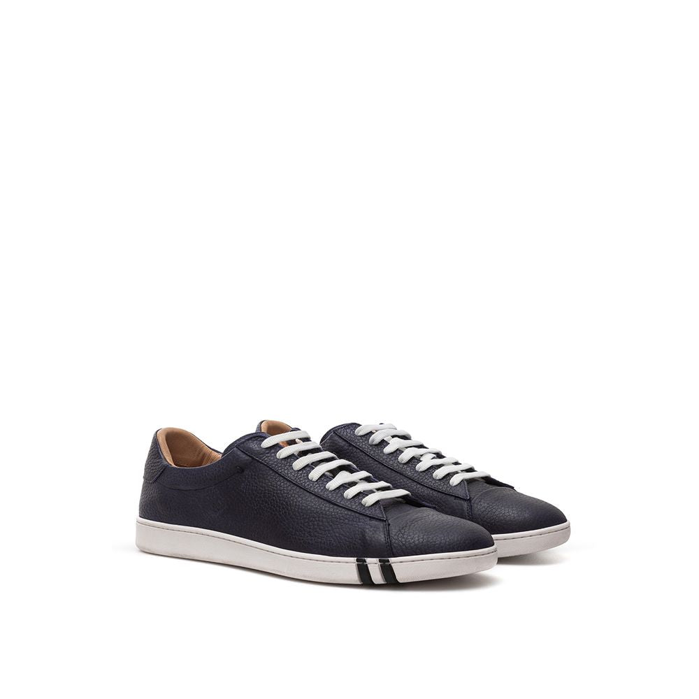 Bally elegante blå lædersneakers til mænd