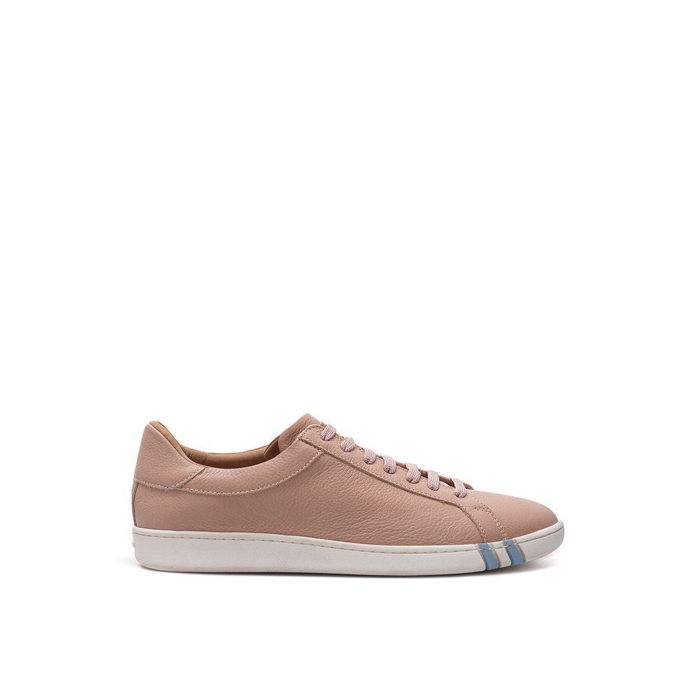 Bally elegante lyserøde lædersneakers