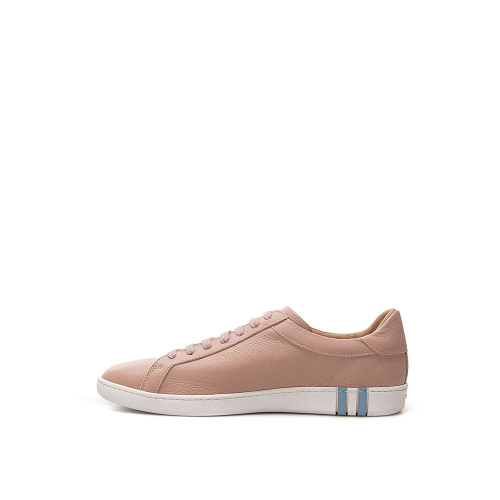 Bally elegante lyserøde lædersneakers