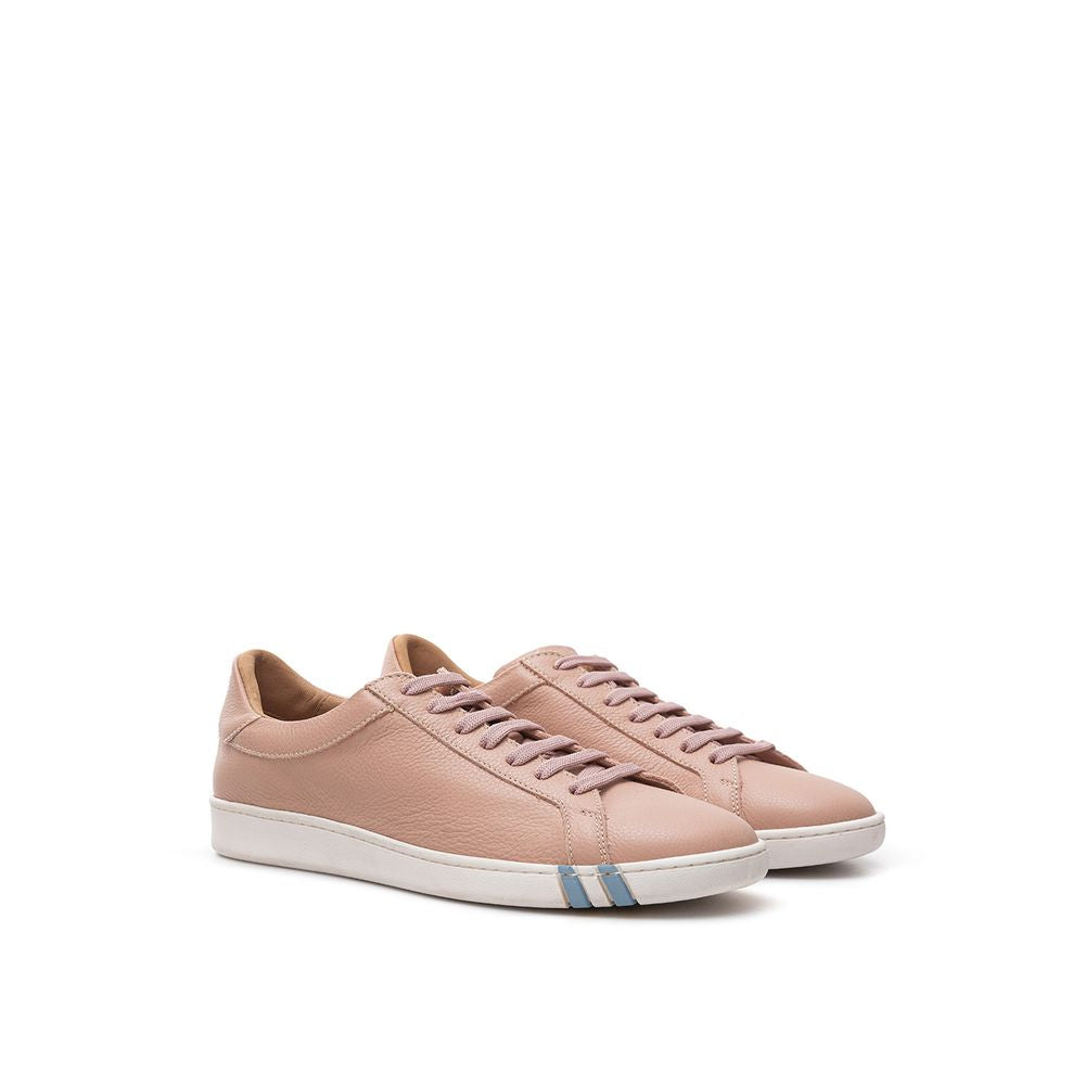 Bally elegante lyserøde lædersneakers