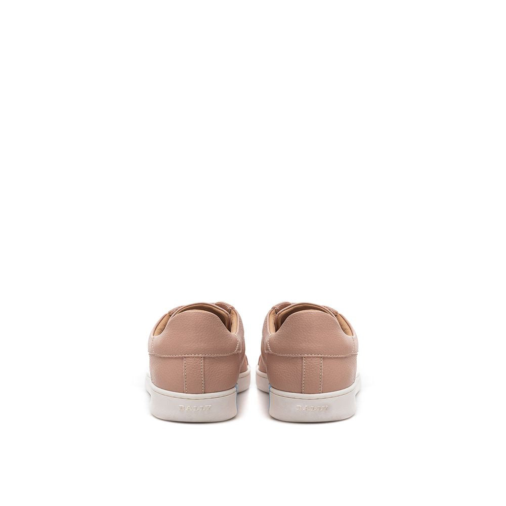 Bally elegante lyserøde lædersneakers