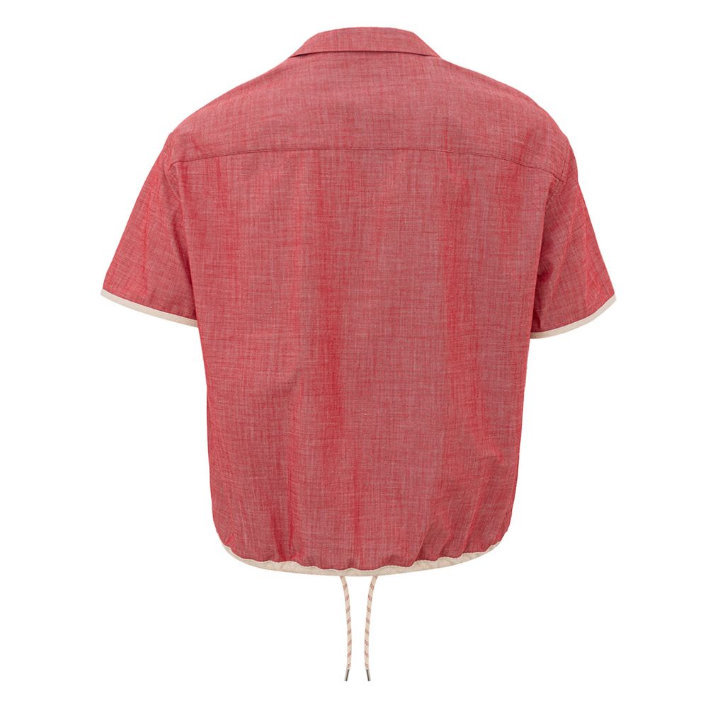 Armani Exchange Crimson Cotton Classic Herreskjorte