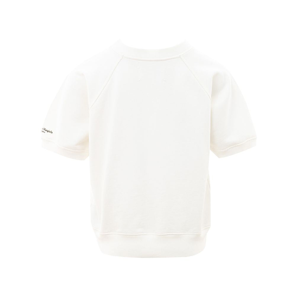 Maison Margiela Chic Hvid Bomuldstop til Stilentusiaster