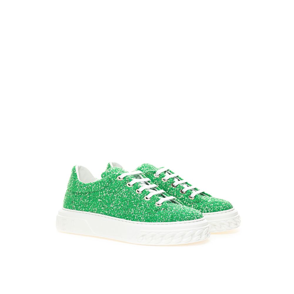 Casadei Emerald Elegance Lædersneakers
