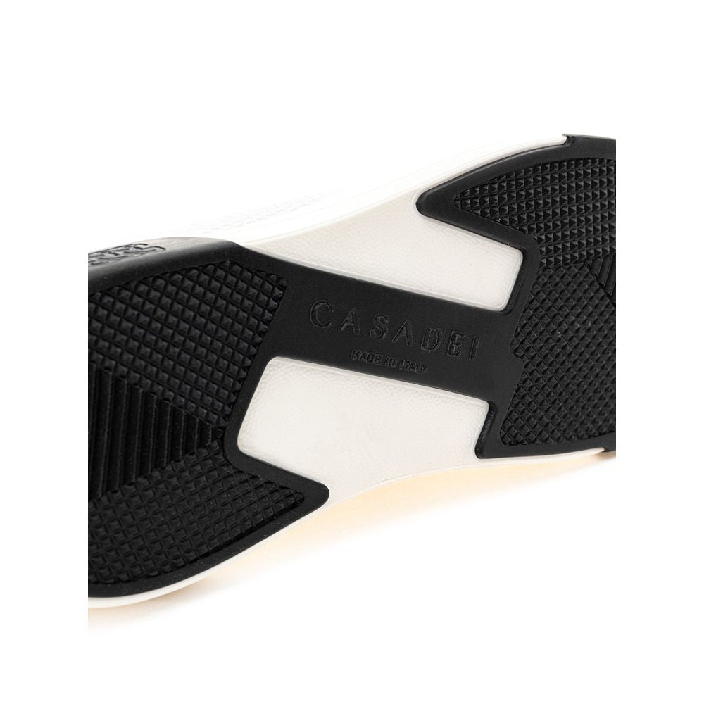 Casadei Elegante Hvide Lædersneakers