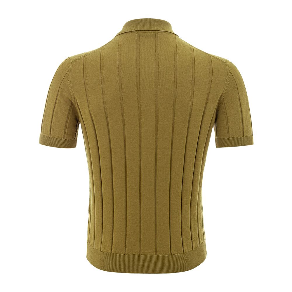 Gran Sasso Elegant Grøn Bomulds T-shirt til Herrer