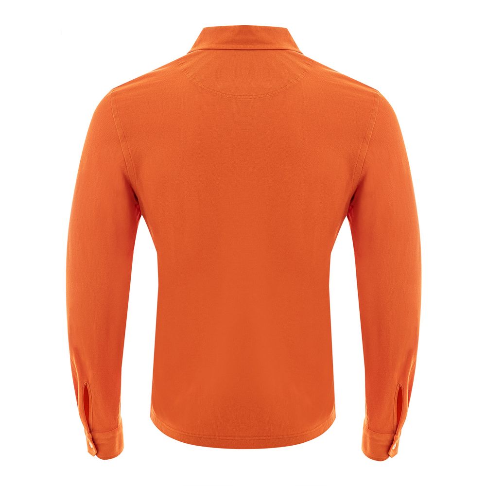 Gran Sasso Elegant Orange Bomuldspolo til Herrer