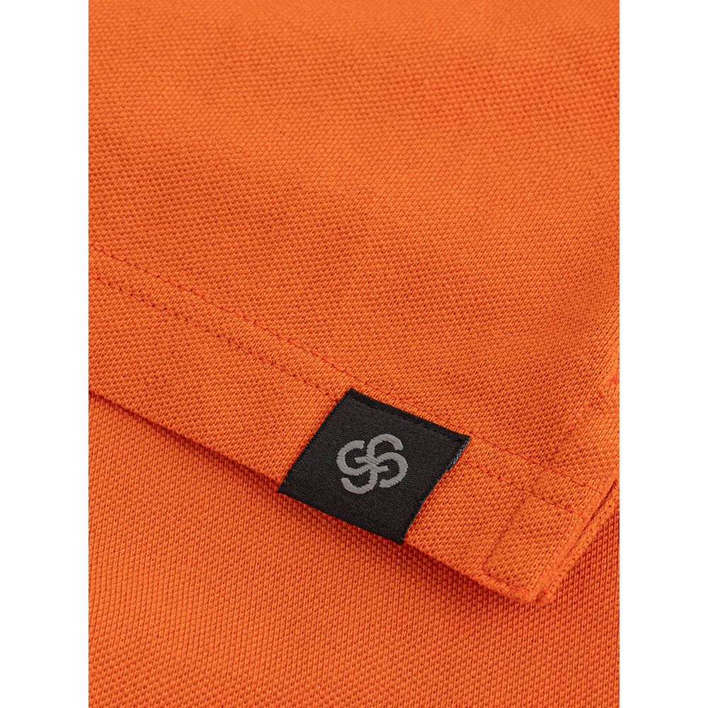 Gran Sasso Elegant Orange Bomuldspolo til Herrer