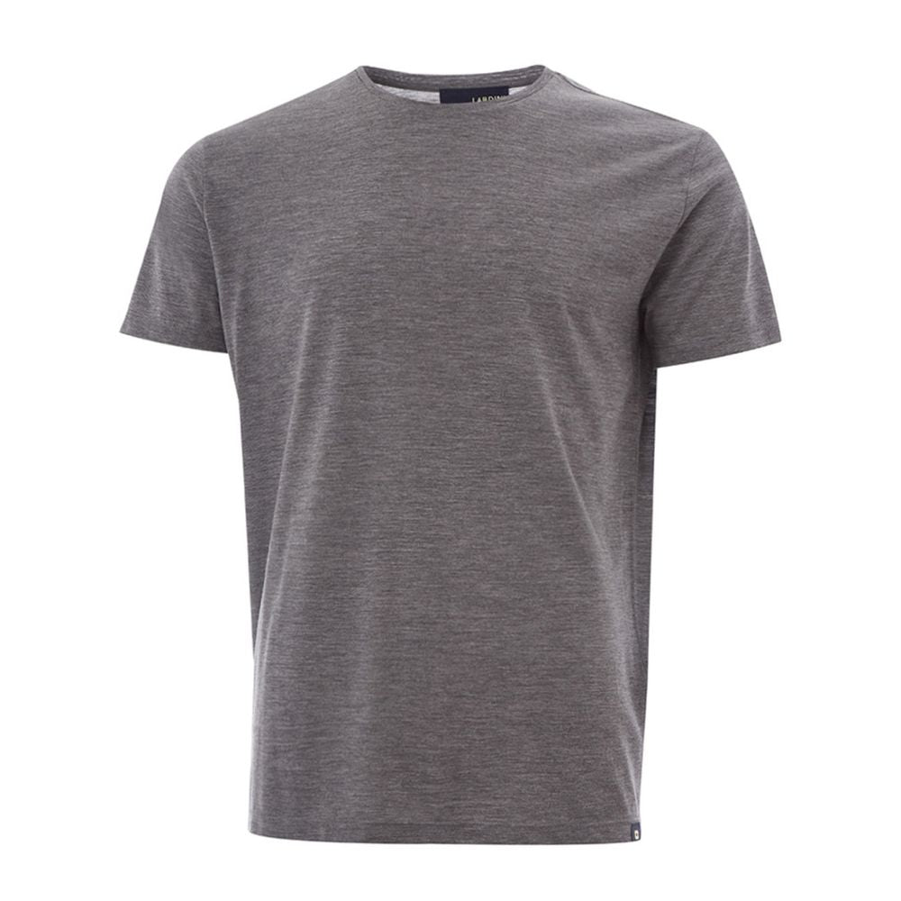 Lardini Elegant Grå Uld Designer T-shirt