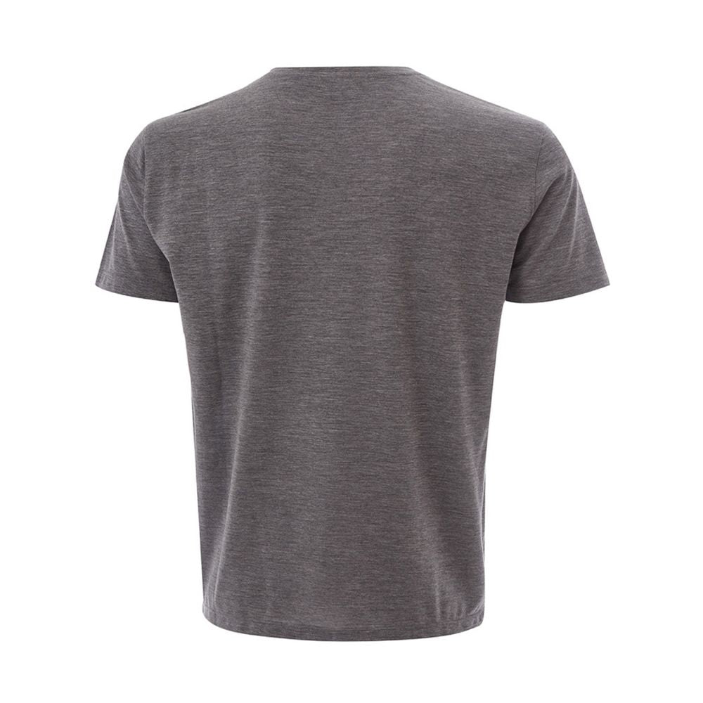 Lardini Elegant Grå Uld Designer T-shirt