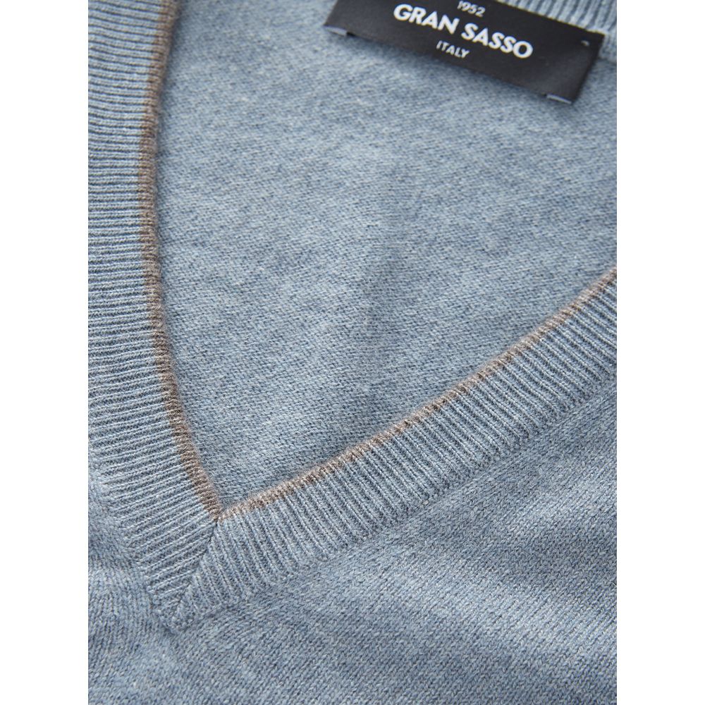 Gran Sasso Elegant Cashmere Sweater i Chic Grå