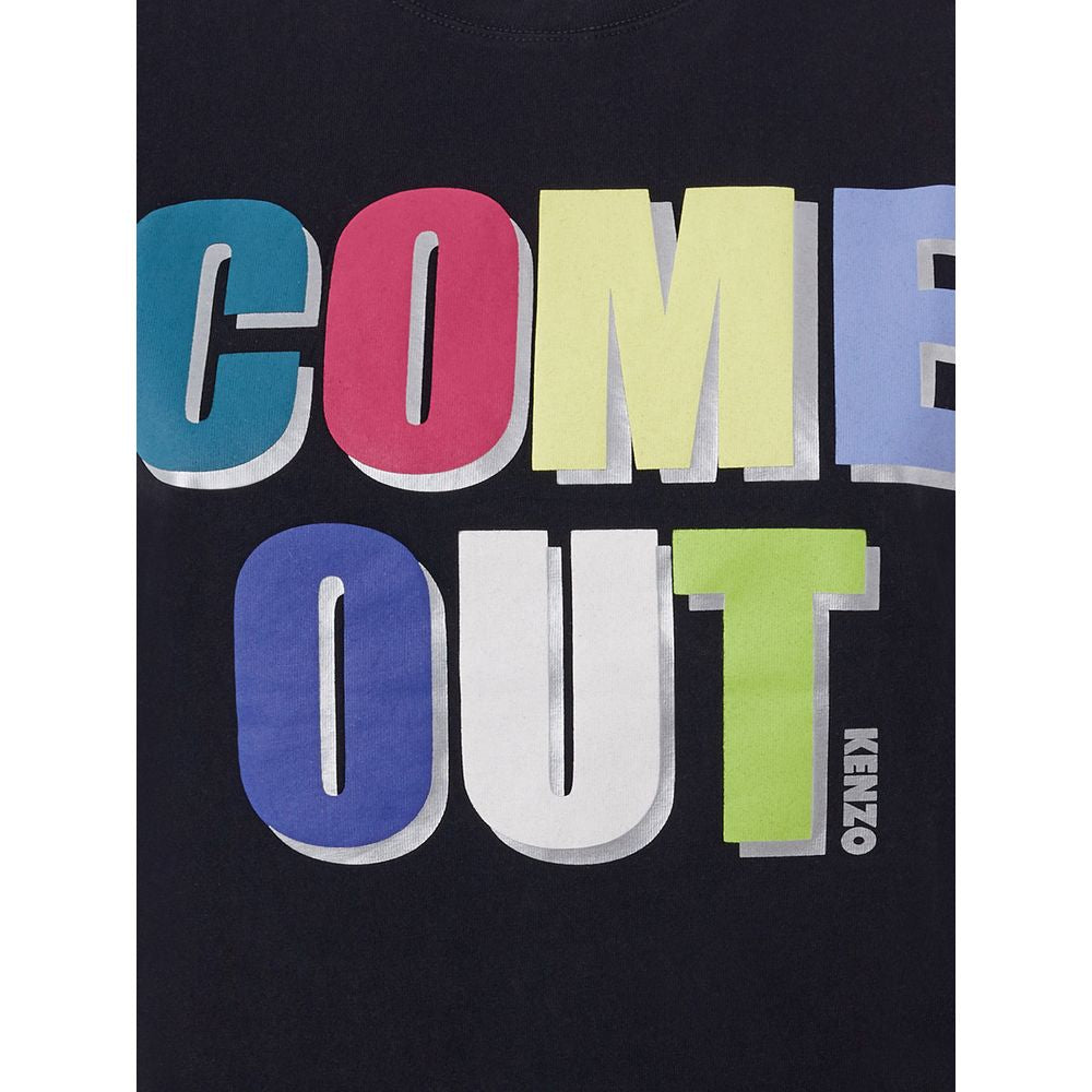 Kenzo Elegant Bomuld T-shirt i Tidløs Sort