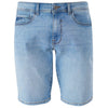 Yes Zee Light Blue Cotton Men Bermuda Short