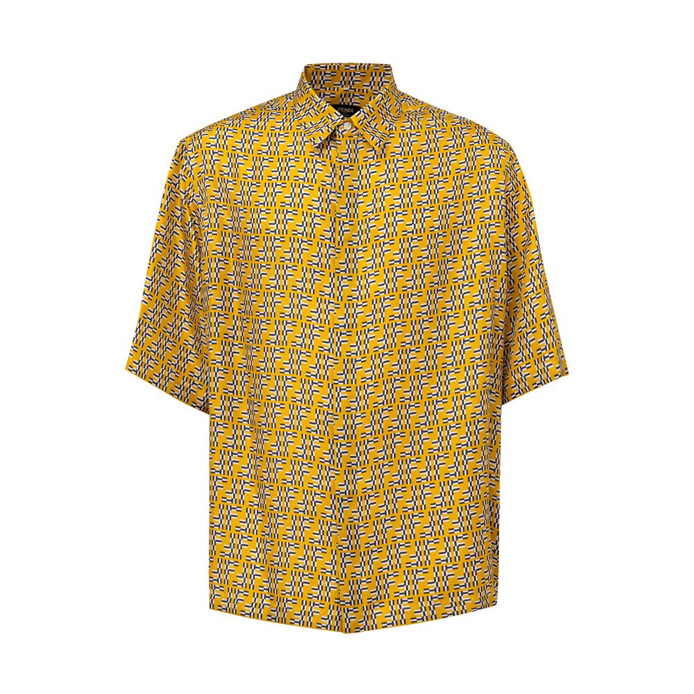 Fendi Gul Silkeskjorte