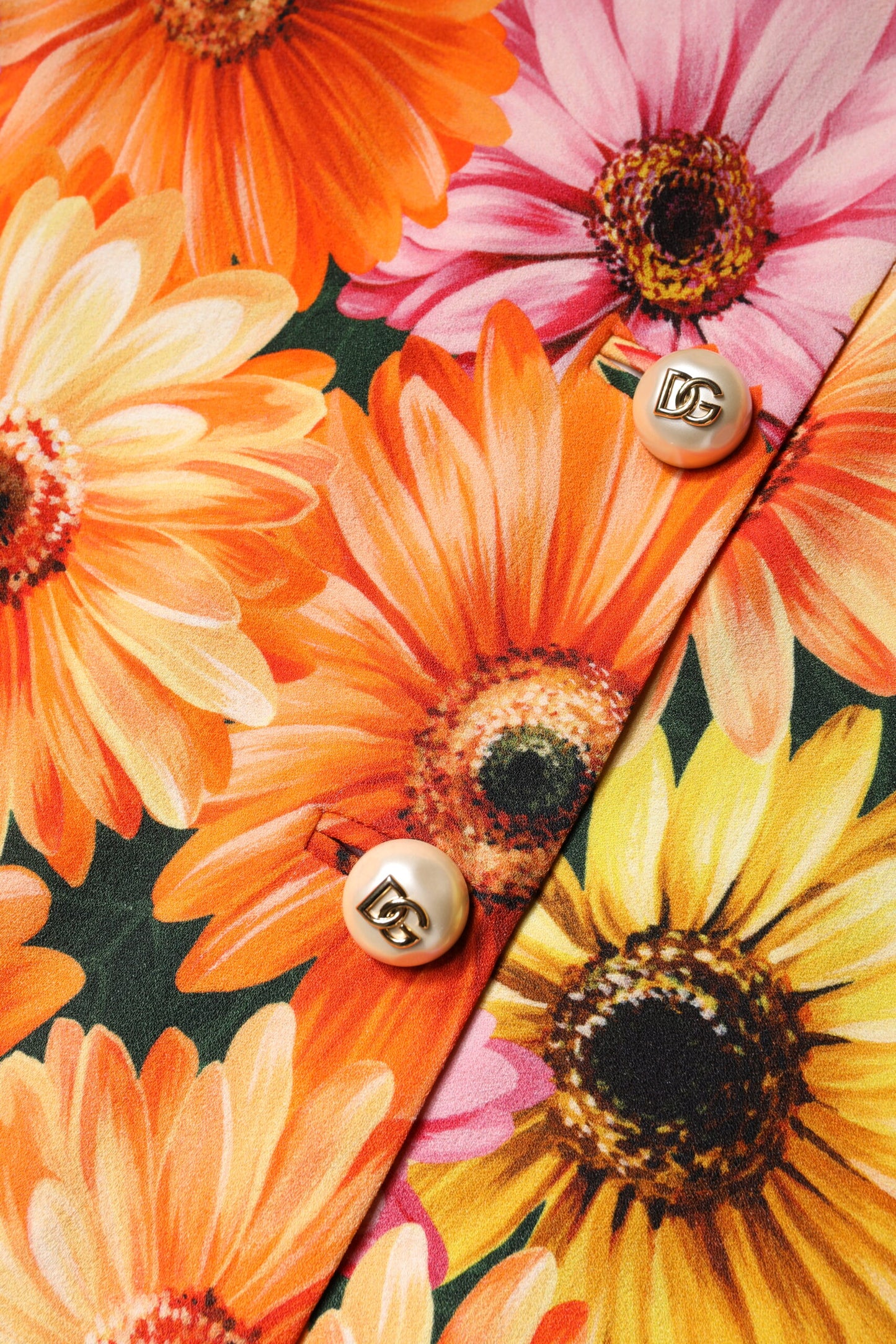 Dolce & Gabbana Flerfarvet Blomsterprintet Højtaljet Mini Nederdel