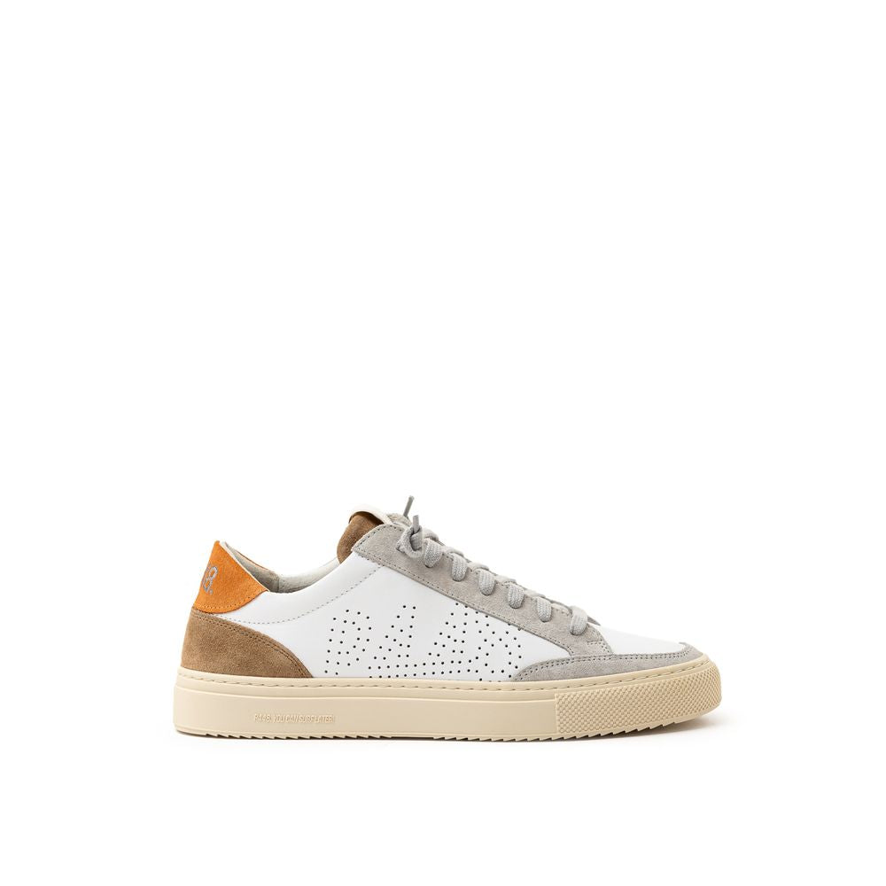 P448 Hvid Lædersneaker