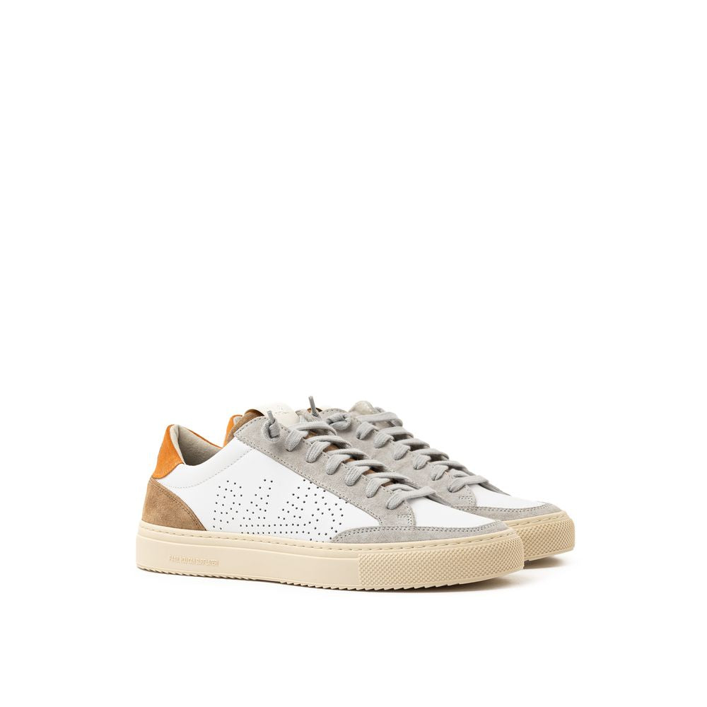 P448 Hvid Lædersneaker
