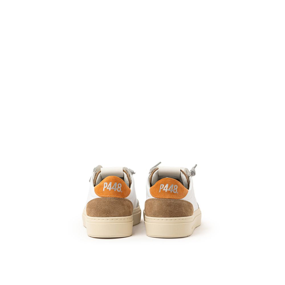 P448 Hvid Lædersneaker