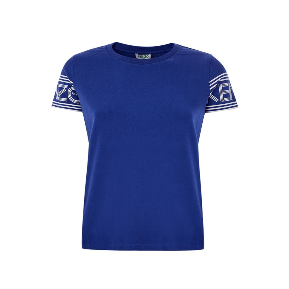 Kenzo Chic Blå Bomulds T-shirt for Stilfuld Komfort
