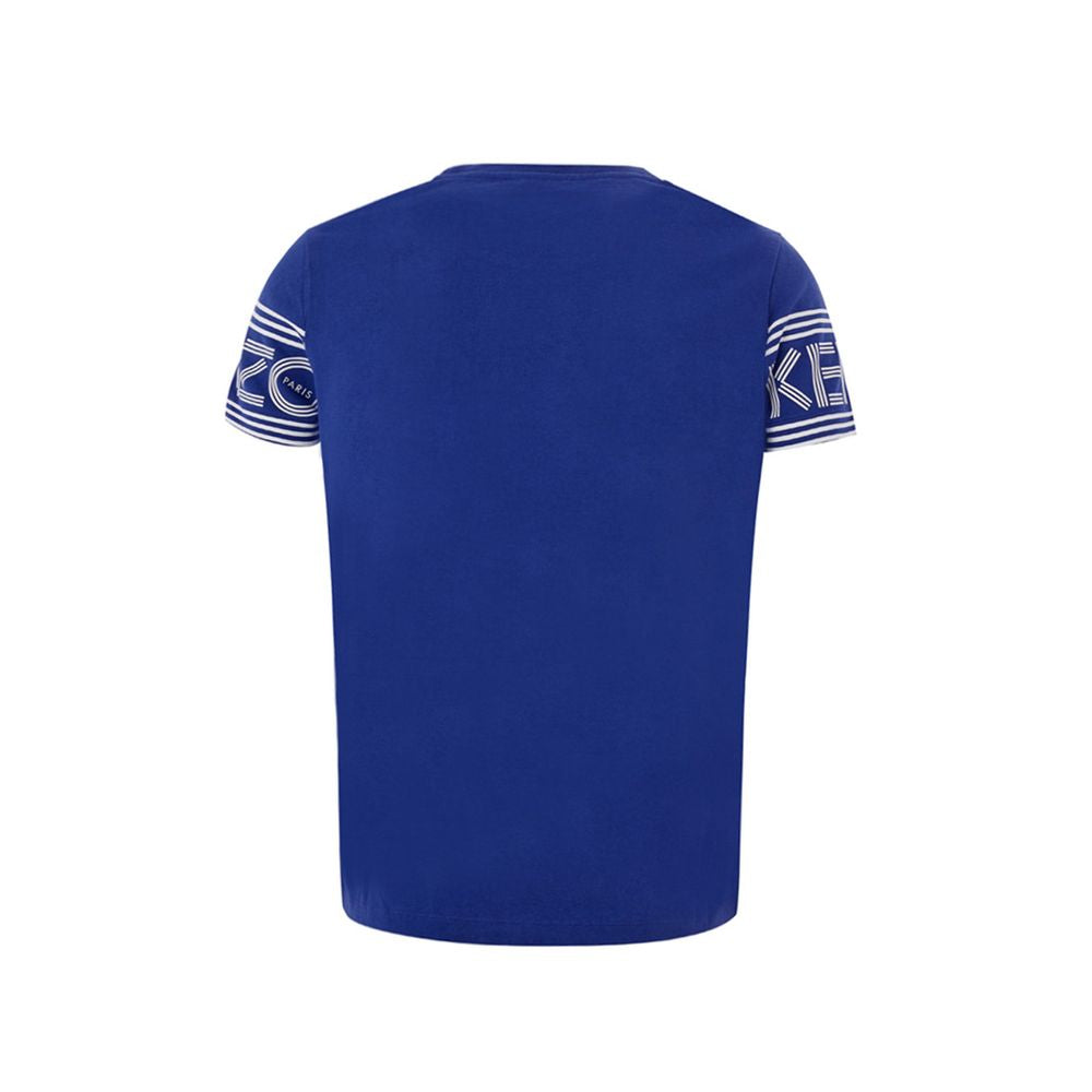 Kenzo Chic Blå Bomulds T-shirt for Stilfuld Komfort
