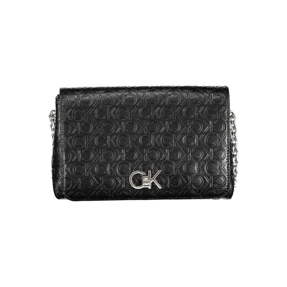 Calvin Klein sort polyester håndtaske