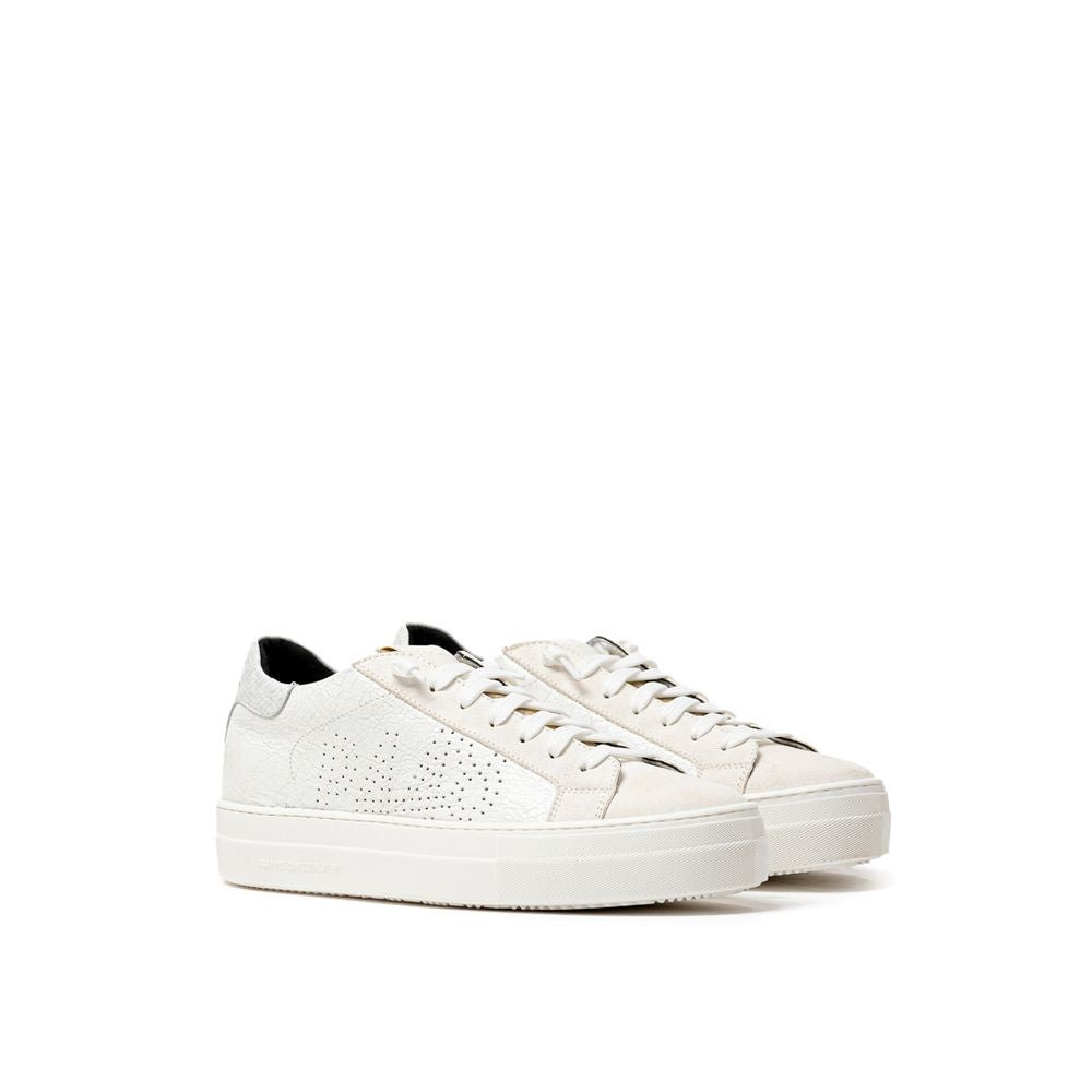 P448 Hvid Lædersneaker