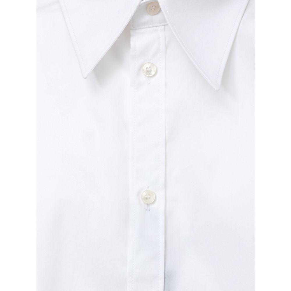 Dolce & Gabbana Hvid Bomuldsskjorte