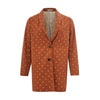 Lardini Chic Bomulds Brun Jakke til den Moderne Kvinde